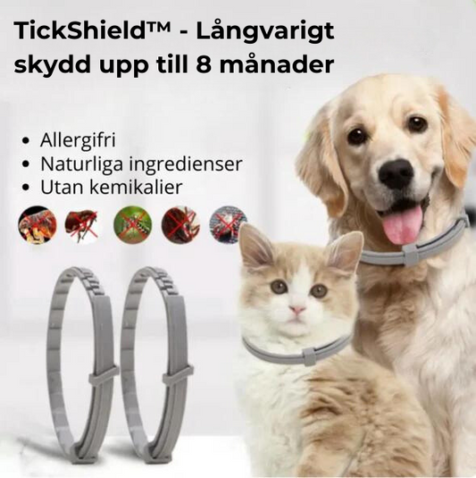 TickShield™ Fästinghalsband - Starkt skydd, elegant design.